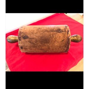 Antique, “one of a kind,” hand made from tree trunk Wooden Rolling Pin